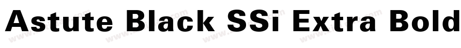Astute Black SSi Extra Bold字体转换